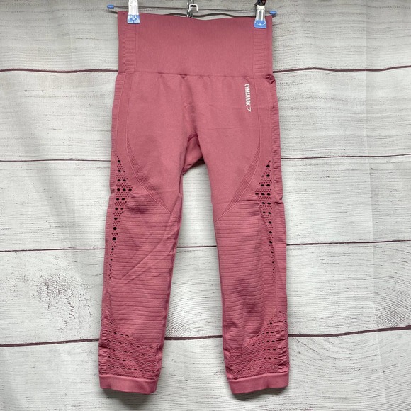 Gymshark Pants - Gym Shark Mauve Energy+ Seamless Leggings size S